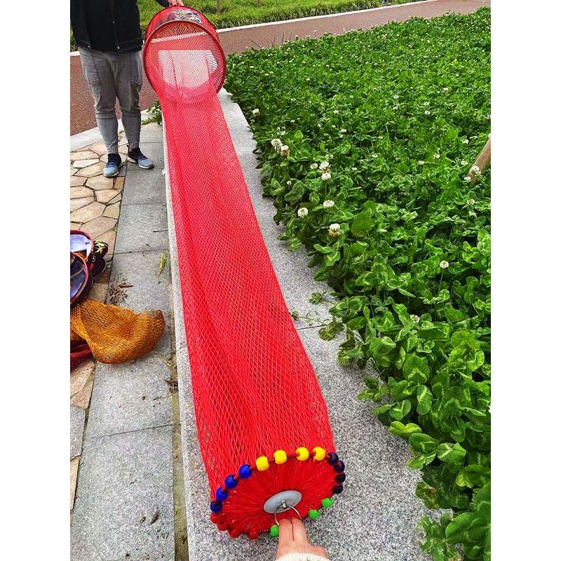 Red and thick, 40 laps, 3 meters in diameter